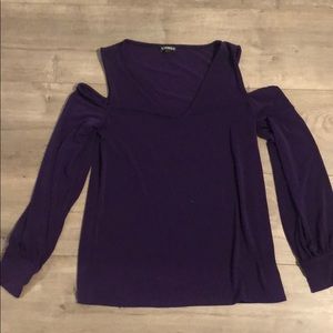 EXPRESS open shoulder shirt